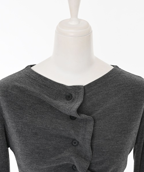 Narcissus（ナルシス）の「フリルカーディガン（カーディガン/ボレロ・レディース・ブラック/グレー・FREE）」の10枚目の写真