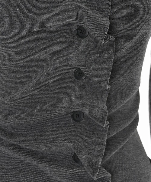 Narcissus（ナルシス）の「フリルカーディガン（カーディガン/ボレロ・レディース・ブラック/グレー・FREE）」の11枚目の写真