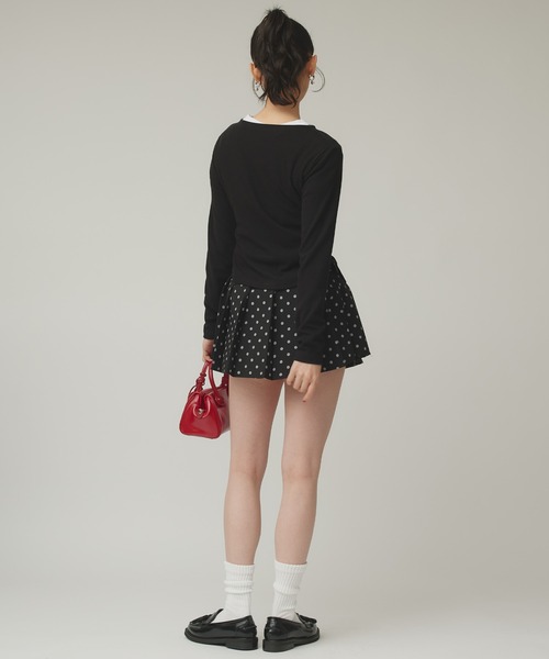 Narcissus（ナルシス）の「フリルカーディガン（カーディガン/ボレロ・レディース・ブラック/グレー・FREE）」の4枚目の写真