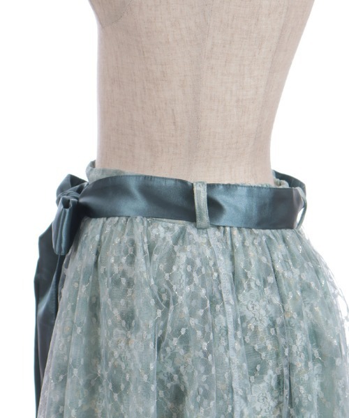 axes femme（アクシーズファム）の「花レース×ラメチュールスカート（スカート・レディース・オレンジ/ピンク/グリーン・FREE）」の22枚目の写真