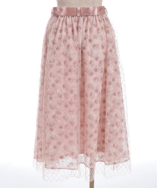 axes femme（アクシーズファム）の「花レース×ラメチュールスカート（スカート・レディース・オレンジ/ピンク/グリーン・FREE）」の17枚目の写真