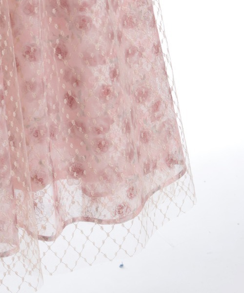 axes femme（アクシーズファム）の「花レース×ラメチュールスカート（スカート・レディース・オレンジ/ピンク/グリーン・FREE）」の15枚目の写真