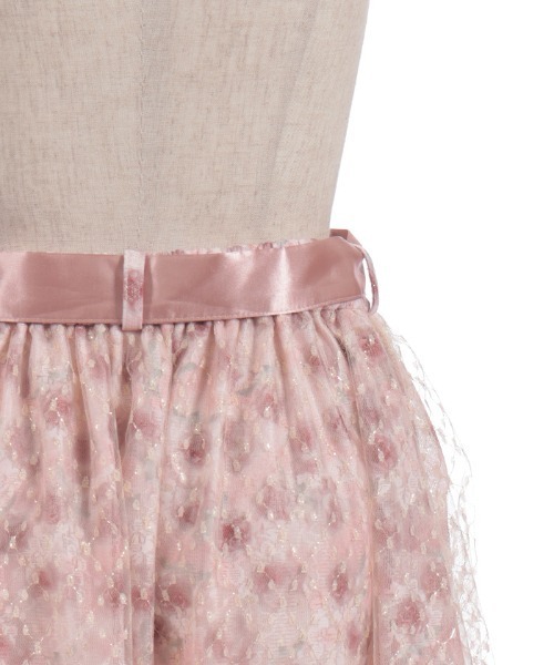 axes femme（アクシーズファム）の「花レース×ラメチュールスカート（スカート・レディース・オレンジ/ピンク/グリーン・FREE）」の13枚目の写真