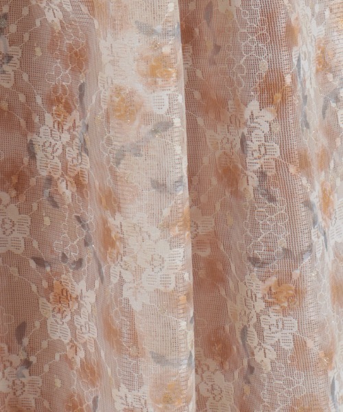 axes femme（アクシーズファム）の「花レース×ラメチュールスカート（スカート・レディース・オレンジ/ピンク/グリーン・FREE）」の5枚目の写真