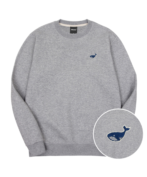 OKSTAR(オクスター)の「ミニウェイル刺繍特厚裏毛スウェット(スウェット・レディース・ブルー/カーキ/ライトベージュ/ホワイト/ライトグレー/ブラック/ネイビー/ベージュ/オートミール/グレー/ダークグリーン/クリーム・4XL/LARGE/X-LARGE/2XL/3XL/SMALL/MEDIUM)」の5枚目の写真