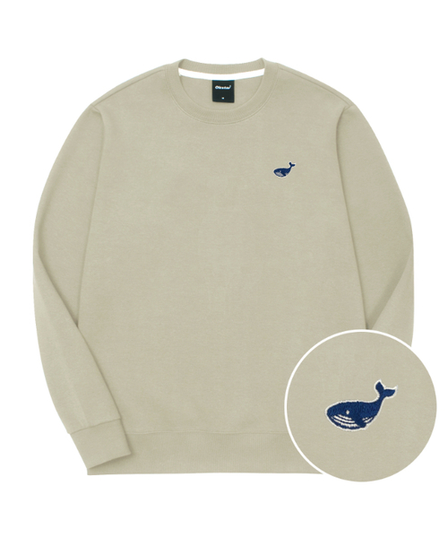 OKSTAR(オクスター)の「ミニウェイル刺繍特厚裏毛スウェット(スウェット・レディース・ブルー/カーキ/ライトベージュ/ホワイト/ライトグレー/ブラック/ネイビー/ベージュ/オートミール/グレー/ダークグリーン/クリーム・4XL/LARGE/X-LARGE/2XL/3XL/SMALL/MEDIUM)」の9枚目の写真