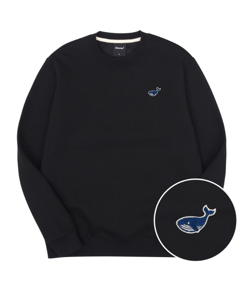 OKSTAR(オクスター)の「ミニウェイル刺繍特厚裏毛スウェット(スウェット・レディース・ブルー/カーキ/ライトベージュ/ホワイト/ライトグレー/ブラック/ネイビー/ベージュ/オートミール/グレー/ダークグリーン/クリーム・4XL/LARGE/X-LARGE/2XL/3XL/SMALL/MEDIUM)」の3枚目の写真