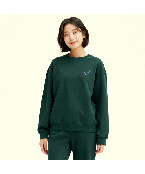 OKSTAR(オクスター)の「ミニウェイル刺繍特厚裏毛スウェット(スウェット・レディース・ブルー/カーキ/ライトベージュ/ホワイト/ライトグレー/ブラック/ネイビー/ベージュ/オートミール/グレー/ダークグリーン/クリーム・4XL/LARGE/X-LARGE/2XL/3XL/SMALL/MEDIUM)」の14枚目の写真