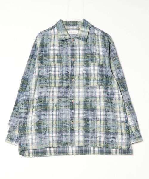 many men many mind(メニーメンメニーマインド)の「MANYMENMANYMINDS / ダメージチェック/L/Sワークシャツ(シャツ/ブラウス・メンズ・レッド/ネイビー/グリーン・X-LARGE/LARGE/MEDIUM)」の13枚目の写真