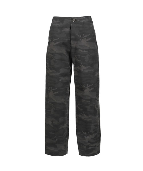 YUNSE（ユンセ）の「VERTICAL PANTS（その他パンツ・レディース・ブラック/グリーン系カモフラージュ・2/1）」の2枚目の写真