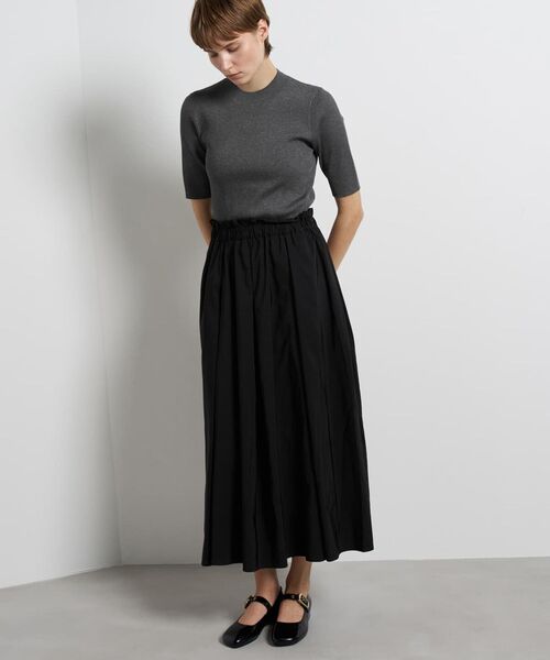 LANVIN en Bleu(ランバンオンブルー)の「ハーフスリーブニットコンビワンピース(ワンピース・レディース・オフホワイト/ブラック・36/38)」の2枚目の写真