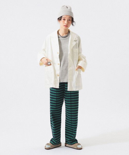 BEAMS BOY（ビームスボーイ）の「リンクル ジャケット（テーラードジャケット・レディース・ホワイト系その他7/ネイビー・ONE SIZE）」の7枚目の写真