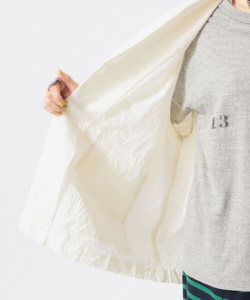 BEAMS BOY（ビームスボーイ）の「リンクル ジャケット（テーラードジャケット・レディース・ホワイト系その他7/ネイビー・ONE SIZE）」の16枚目の写真