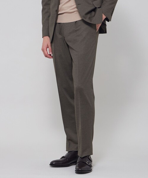 MACKINTOSH LONDON(マッキントッシュ ロンドン)の「【FLEX JERSEY】ハイゲージジャカードハウンドトゥースセットアップパンツ(その他パンツ・メンズ・ブラウン系その他6/グレー系その他2・86/78/82/90)」の2枚目の写真