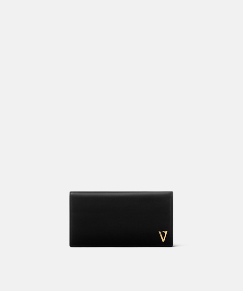 レターV レザー ロングウォレット