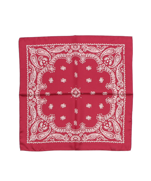 MOUSSY（マウジー）の「SILK BANDANA SCARF（バンダナ/スカーフ・レディース・ライトピンク/ブラック/ライトイエロー/レッド/ライトブルー/ライトベージュ/ネイビー/ホワイト・FREE）」の8枚目の写真