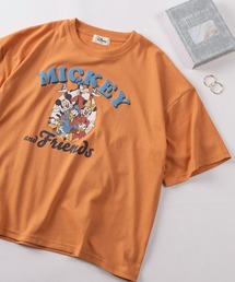 make a ray!（メイク ア レイ！）の「【71】【Disney/ディズニー】ミッキーマウス/ズートピア/ベイマックス/スティッチ/くまのプーさん ワイド プリントTシャツ/刺繍/バックプリント/レディース（S）（Tシャツ/カットソー）」