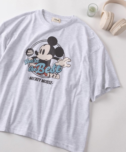 Disney(ディズニー)の「【71】【Disney/ディズニー】ミッキーマウス/ズートピア/ベイマックス/スティッチ/くまのプーさん/トイストーリー ワイド プリントTシャツ/刺繍/バックプリント/レディース(S)(Tシャツ/カットソー・レディース・ピンク/ライトグリーン/チャコールグレー/アッシュグレー/パープル/イエロー/ブラック/ライトブルー/ダークグレー/ベージュ/グリーン系その他/ネイビー/ラベンダー/オレンジ/グリーン/オフホワイト/グレー系その他/サックスブルー/イエロー系その他/ピンク系その他/イエロー系その他2/ブルー系その他/グレー系その他2/レッド/グリーン系その他2/スミクロ/ホワイト系その他/ライトパープル/ベージュ系その他/ホワイト系その他2/オレンジ系その他/ブルー系その他2/オレンジ系その他2/ホワイト系その他3/グレー/グリーン系その他3・M/L)」の13枚目の写真