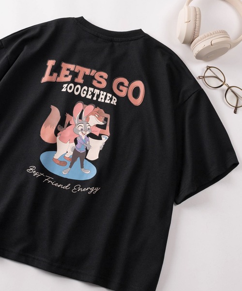 Disney(ディズニー)の「【71】【Disney/ディズニー】ミッキーマウス/ズートピア/ベイマックス/スティッチ/くまのプーさん/トイストーリー ワイド プリントTシャツ/刺繍/バックプリント/レディース(S)(Tシャツ/カットソー・レディース・ピンク/ライトグリーン/チャコールグレー/アッシュグレー/パープル/イエロー/ブラック/ライトブルー/ダークグレー/ベージュ/グリーン系その他/ネイビー/ラベンダー/オレンジ/グリーン/オフホワイト/グレー系その他/サックスブルー/イエロー系その他/ピンク系その他/イエロー系その他2/ブルー系その他/グレー系その他2/レッド/グリーン系その他2/スミクロ/ホワイト系その他/ライトパープル/ベージュ系その他/ホワイト系その他2/オレンジ系その他/ブルー系その他2/オレンジ系その他2/ホワイト系その他3/グレー/グリーン系その他3・M/L)」の6枚目の写真