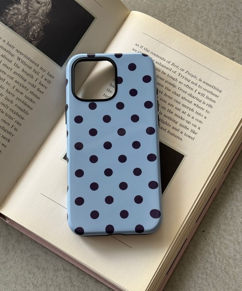 SANSeLF(サンセルフ)の「【SANSeLF】レトロポルカドットスマホケース iPhoneカバー アイフォンケース sac26s001(スマホケース/カバー・レディース・ブラック/ブルー/ボルドー・iPhone 16/iPhone 15/iPhone 17)」の12枚目の写真