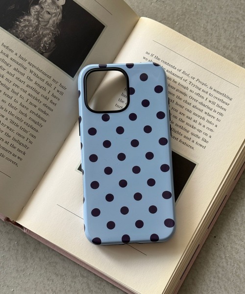 SANSeLF(サンセルフ)の「【SANSeLF】レトロポルカドットスマホケース iPhoneカバー アイフォンケース sac26s001(スマホケース/カバー・レディース・ブラック/ブルー/ボルドー・iPhone 16/iPhone 15/iPhone 17)」の13枚目の写真
