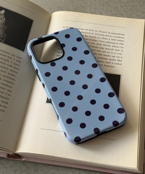 SANSeLF(サンセルフ)の「【SANSeLF】レトロポルカドットスマホケース iPhoneカバー アイフォンケース sac26s001(スマホケース/カバー・レディース・ブラック/ブルー/ボルドー・iPhone 16/iPhone 15/iPhone 17)」の14枚目の写真