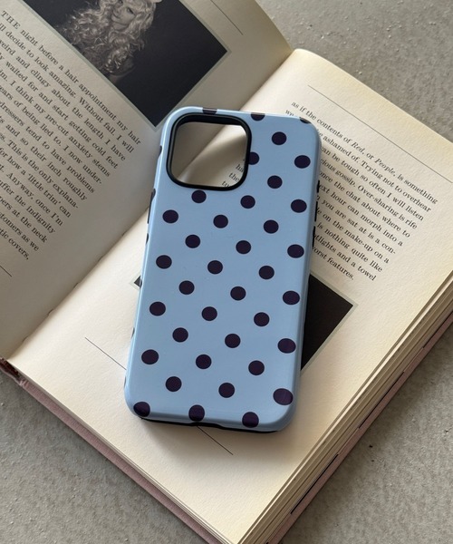 SANSeLF(サンセルフ)の「【SANSeLF】レトロポルカドットスマホケース iPhoneカバー アイフォンケース sac26s001(スマホケース/カバー・レディース・ブラック/ブルー/ボルドー・iPhone 16/iPhone 15/iPhone 17)」の15枚目の写真