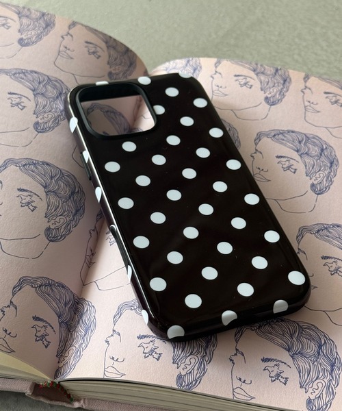 SANSeLF(サンセルフ)の「【SANSeLF】レトロポルカドットスマホケース iPhoneカバー アイフォンケース sac26s001(スマホケース/カバー・レディース・ブラック/ブルー/ボルドー・iPhone 16/iPhone 15/iPhone 17)」の18枚目の写真