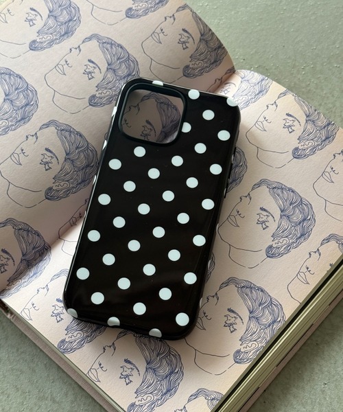SANSeLF(サンセルフ)の「【SANSeLF】レトロポルカドットスマホケース iPhoneカバー アイフォンケース sac26s001(スマホケース/カバー・レディース・ブラック/ブルー/ボルドー・iPhone 16/iPhone 15/iPhone 17)」の19枚目の写真