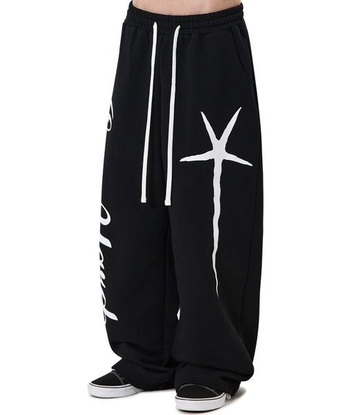 OY(オーワイ)の「『OY/オーワイ』SCRIPT POPPERS SWEAT PANTS/スクリプトポッパースウェットパンツ(スウェットパンツ・メンズ・ブラック/カモフラージュ・L/M)」の3枚目の写真