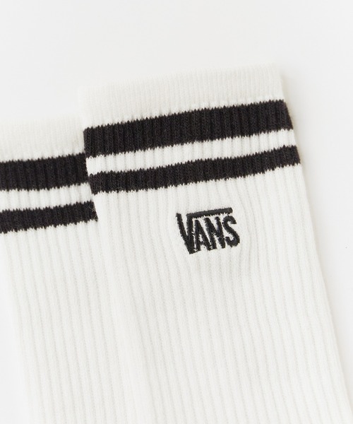 VANS(バンズ)の「VANS/ヴァンズ ライン リブ編みクルーソックス 2026年 夏 夏服(ソックス/靴下・メンズ・ホワイト・ONE SIZE)」の7枚目の写真