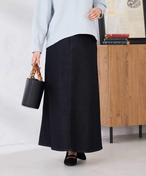 a.v.v(アーヴェヴェ)の「Aラインデニムスカート(デニムスカート・レディース・ブルー/ライトグレー/ネイビー・38/40/36)」の20枚目の写真