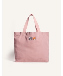 Maison Kitsune(���]���L�c�l)��DOUBLE FOX HEAD FADED TOTE(�g�[�g�o�b�O)
