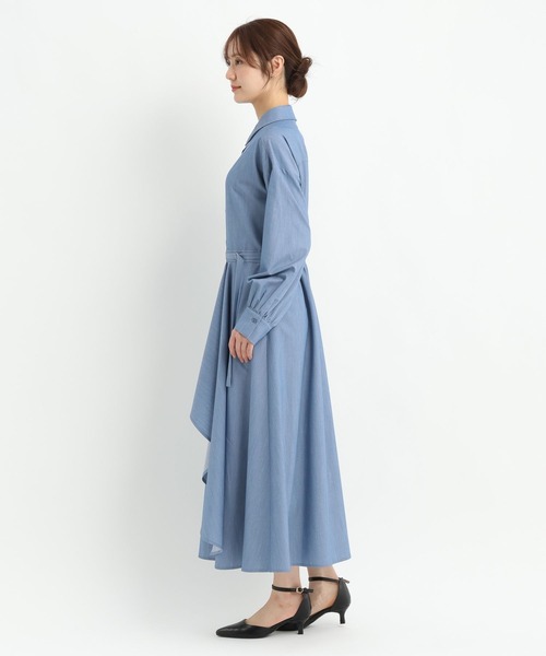 Andemiu(アンデミュウ)の「ラッフルフリルワンピース641057(ワンピース・レディース・ベージュ/ブルー/チャコールグレー・FREE)」の16枚目の写真