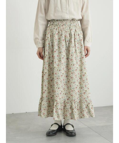 TSUHARU by Samansa Mos2（ツハルバイサマンサモスモス）の「【LIBERTY】BEATRICE柄裾フリルスカート（スカート・レディース・ラベンダー・F）」の17枚目の写真