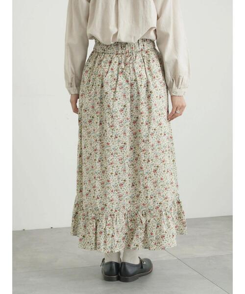 TSUHARU by Samansa Mos2（ツハルバイサマンサモスモス）の「【LIBERTY】BEATRICE柄裾フリルスカート（スカート・レディース・ラベンダー・F）」の19枚目の写真