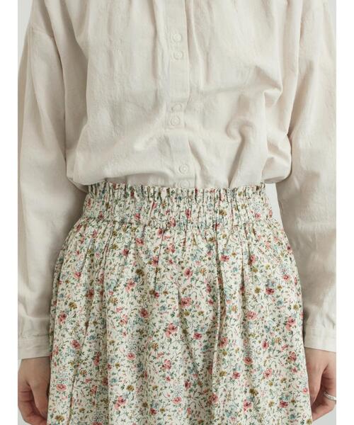 TSUHARU by Samansa Mos2（ツハルバイサマンサモスモス）の「【LIBERTY】BEATRICE柄裾フリルスカート（スカート・レディース・ラベンダー・F）」の21枚目の写真