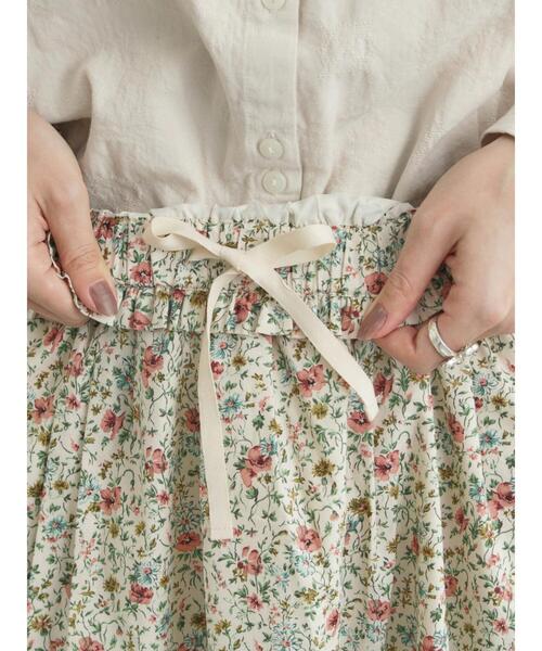 TSUHARU by Samansa Mos2（ツハルバイサマンサモスモス）の「【LIBERTY】BEATRICE柄裾フリルスカート（スカート・レディース・ラベンダー・F）」の22枚目の写真