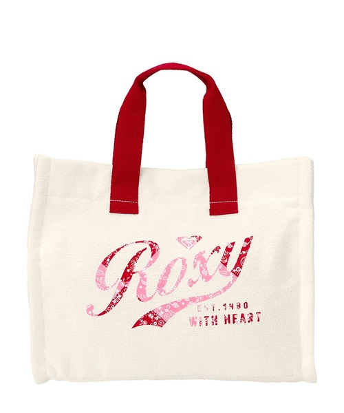 ROXY(ロキシー)の「ROXY ウィメンズ ROXY WITH HEART TOTE トートバッグ 【2026年春夏モデル】/ロキシー(トートバッグ・レディース・ネイビー/レッド・FREE)」の9枚目の写真