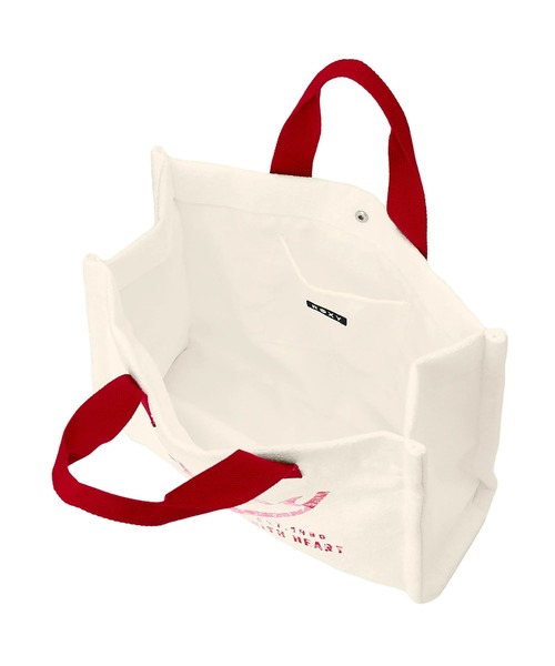 ROXY(ロキシー)の「ROXY ウィメンズ ROXY WITH HEART TOTE トートバッグ 【2026年春夏モデル】/ロキシー(トートバッグ・レディース・ネイビー/レッド・FREE)」の12枚目の写真