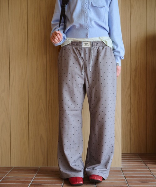 common gull products.(コモンガルプロダクツ)の「ざわめきのスウェットパンツ(スウェットパンツ・レディース・チャコールグレー/グレー系/アイボリー・SMALL/MEDIUM/LARGE)」の15枚目の写真