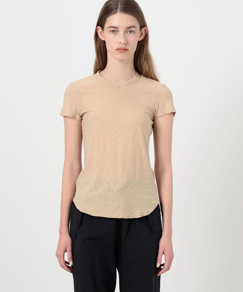 JAMES PERSE(ジェームスパース)の「スラブジャージー クルーネックTシャツ WUA3037(Tシャツ/カットソー・レディース・ライトブルー/ベージュ系その他・2/1/0)」の4枚目の写真