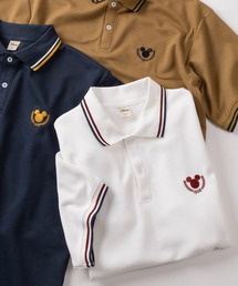 Disney（ディズニー）の「【71】【Disney ディズニー】ワンポイント刺繍 鹿の子 ラインポロシャツ ユニセックス レディース メンズ（ポロシャツ）」