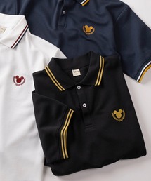 Disney（ディズニー）の「【71】【Disney ディズニー】ワンポイント刺繍 鹿の子 ラインポロシャツ ユニセックス レディース メンズ（ポロシャツ）」