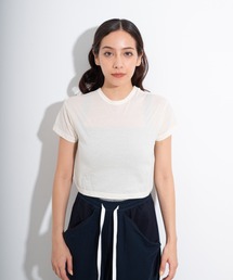 CAROUSE LAMBRA（ケラウズランブラ）の「DOT SS CREW COTTON NYLON（Tシャツ/カットソー）」
