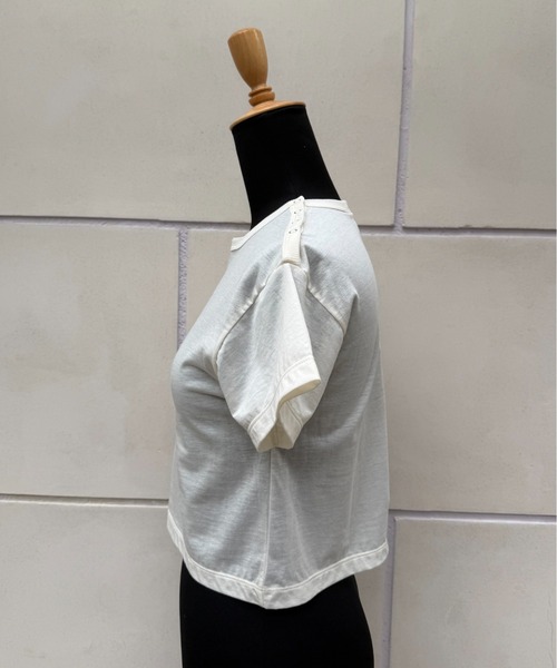 CAROUSE LAMBRA(ケラウズランブラ)の「DOT SS CREW COTTON NYLON(Tシャツ/カットソー・レディース・ナチュラル/ブラック・FREE)」の11枚目の写真