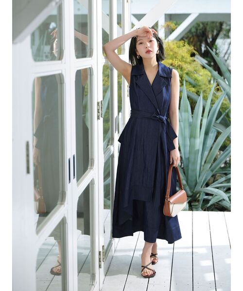 LAGUNAMOON（ラグナムーン）の「アシメヘムトレンチワンピース 【夏服