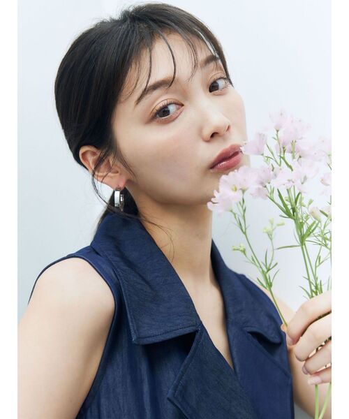 LAGUNAMOON(ラグナムーン)の「アシメヘムトレンチワンピース 【夏服】(ワンピース・レディース・ネイビー/グレー/ライトグレー/インディゴブルー/ブラック・MEDIUM/SMALL)」の13枚目の写真