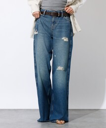 GUESS JEANS | 【GUESS JEANS/ゲスジーンズ】GJ G11 WIDE LEG/ワイルドレッグデニムジーンズ/W4BA0YD5CCA/ヴィンテージウォッシュ加工(デニムパンツ)
