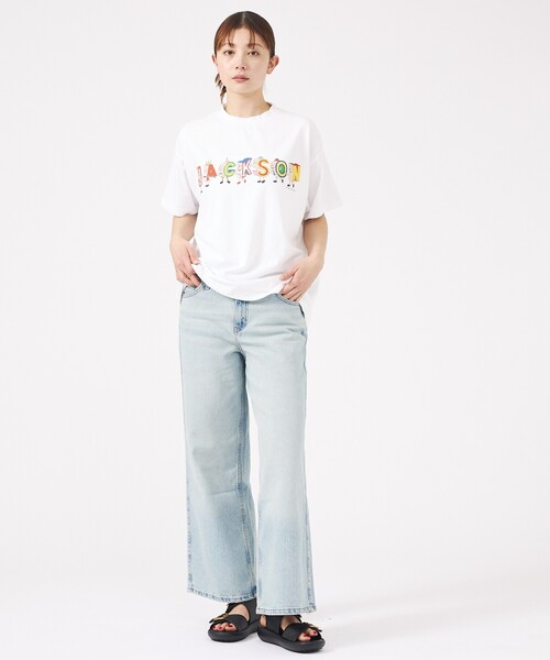 GUESS JEANS(ゲスジーンズ)の「【GUESS JEANS/ゲスジーンズ】GJ G11 WIDE LEG/ワイルドレッグデニムジーンズ/W4BA0YD5CCA/ヴィンテージウォッシュ加工(デニムパンツ・レディース・インディゴブルー/ライトブルー・26/25/24)」の16枚目の写真